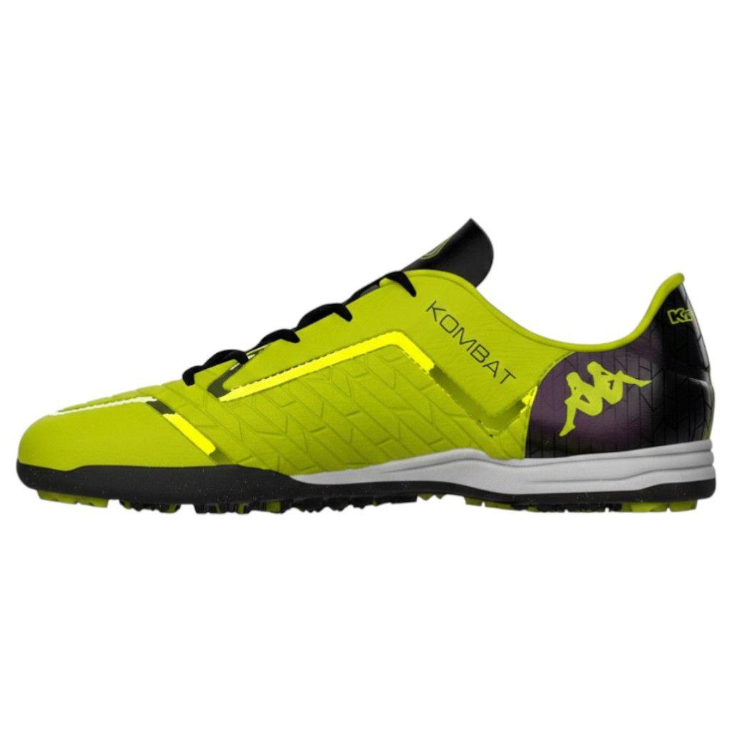 Zapatilla Baby Fútbol Niño Kombat Player Turf Amarilla Neón-1