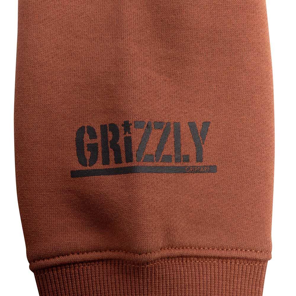 Polerón Hombre Grizzly Griptape Embroidered OG Bear Café Latte-3