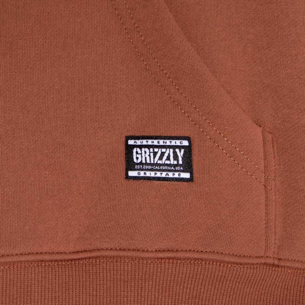 Polerón Hombre Grizzly Griptape Embroidered OG Bear Café Latte-4