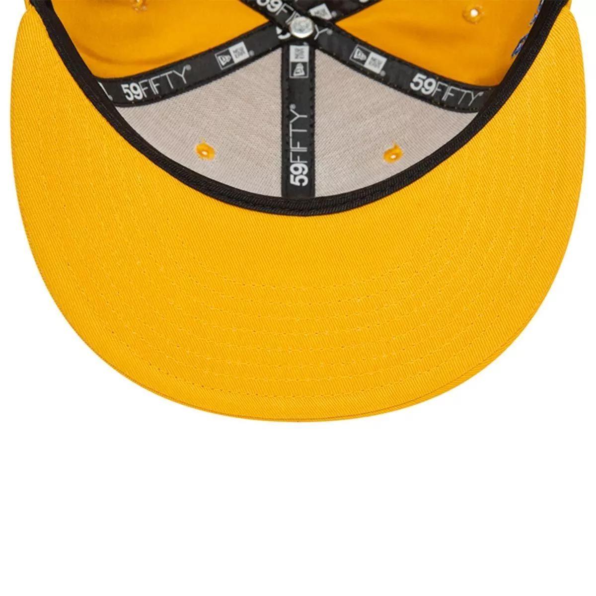 Jockey Gorra New Era 59Fifty Atlanta Braves MLB Seasonal Flower Dark Yellow-4