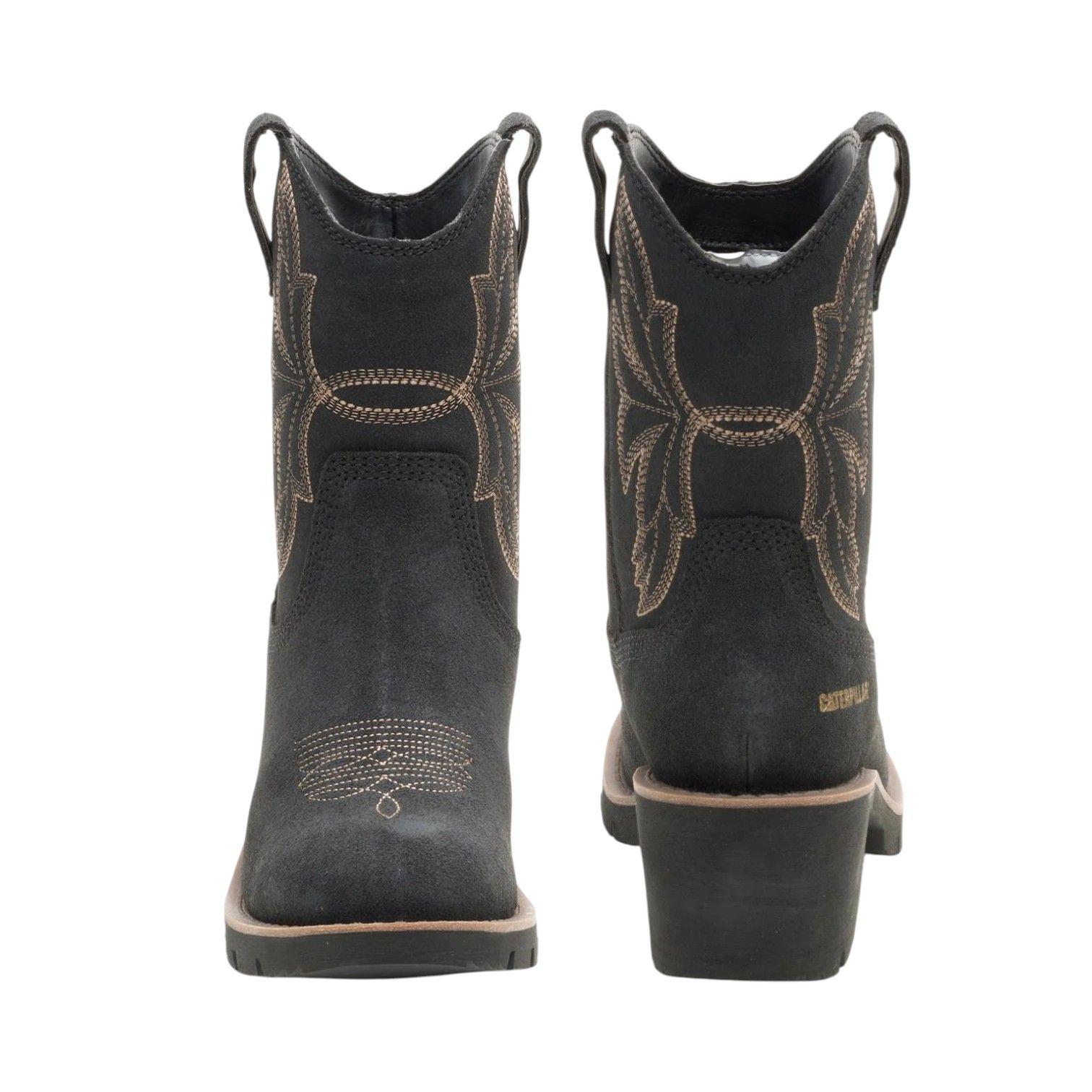 Bota Casual Texana Mujer Rewrite Frontier Negra Cat-3