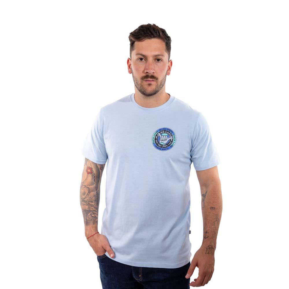 Polera Manga Corta Hombre Wax Celeste Hang Loose-0