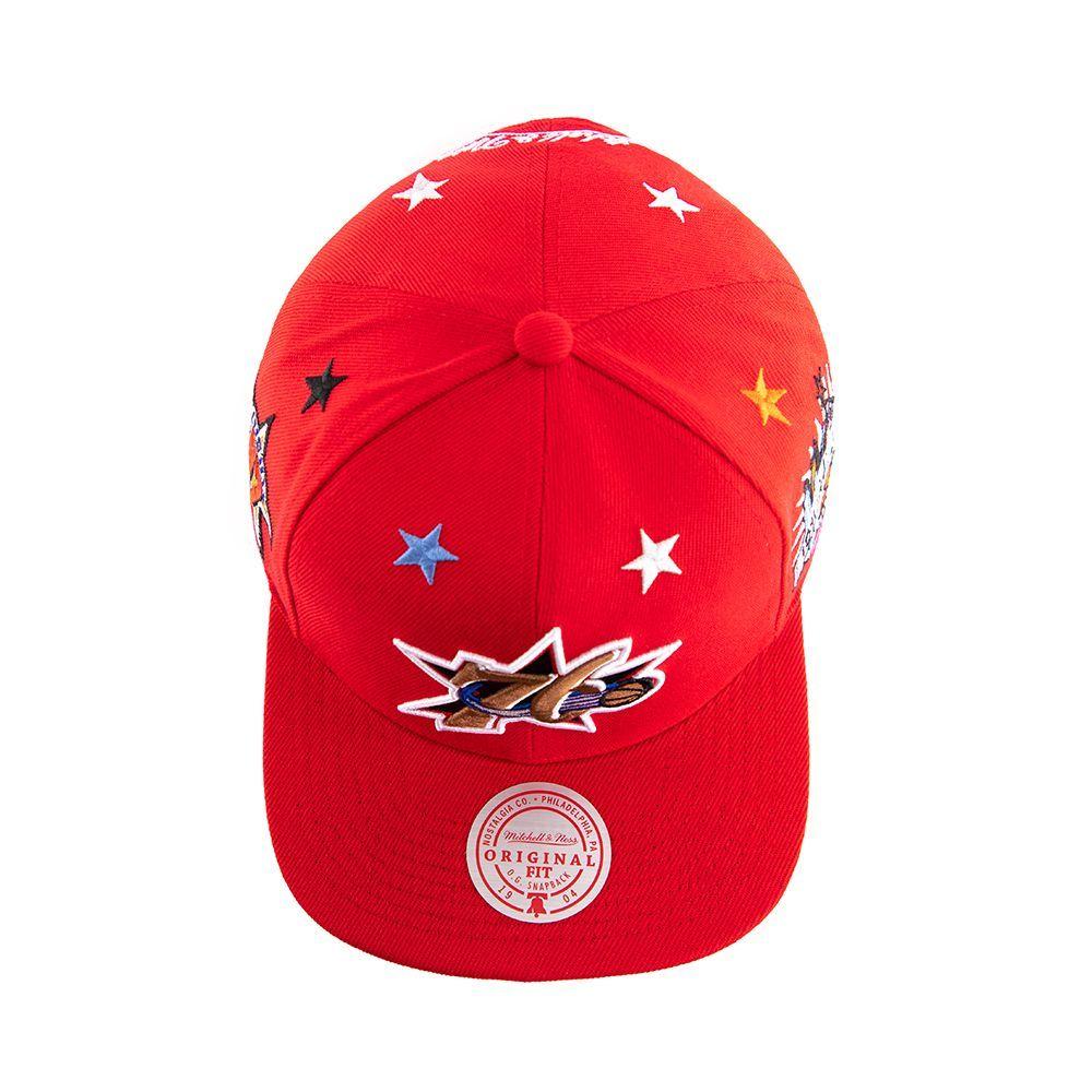 Gorro Phila'76 All Star 97 Rojo Mitchell And Ness-4