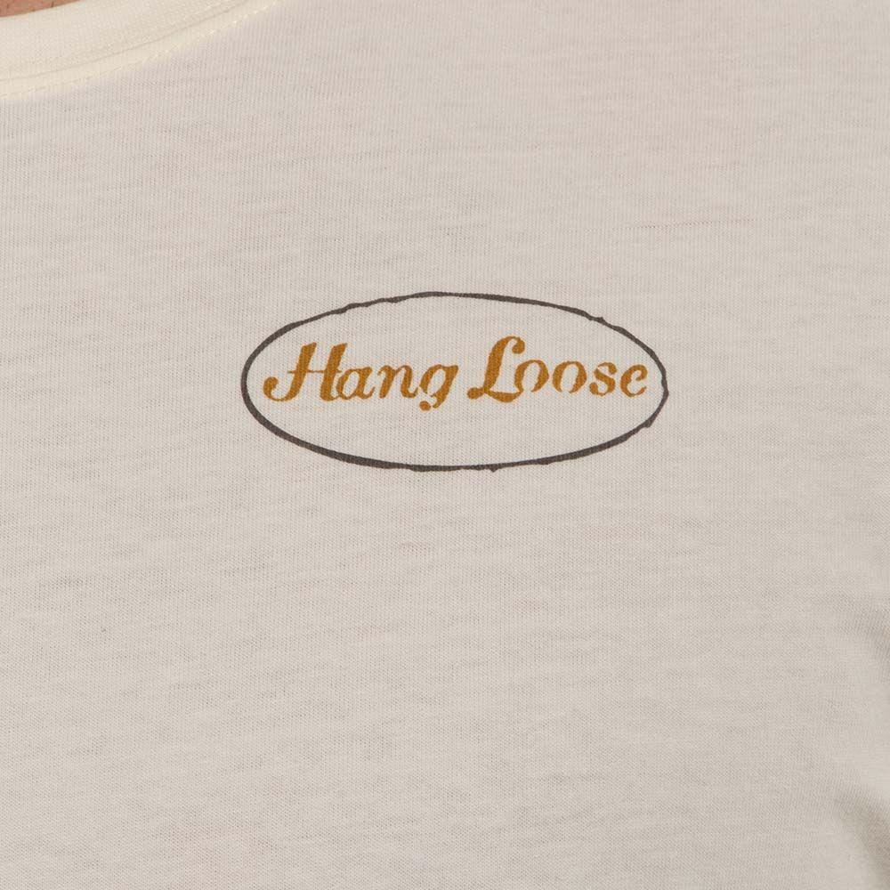 Polera Manga Corta Hombre Cali Blanco Hueso Hang Loose-1