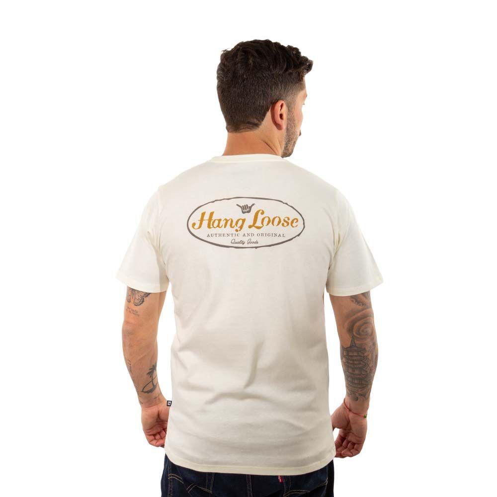 Polera Manga Corta Hombre Cali Blanco Hueso Hang Loose-2