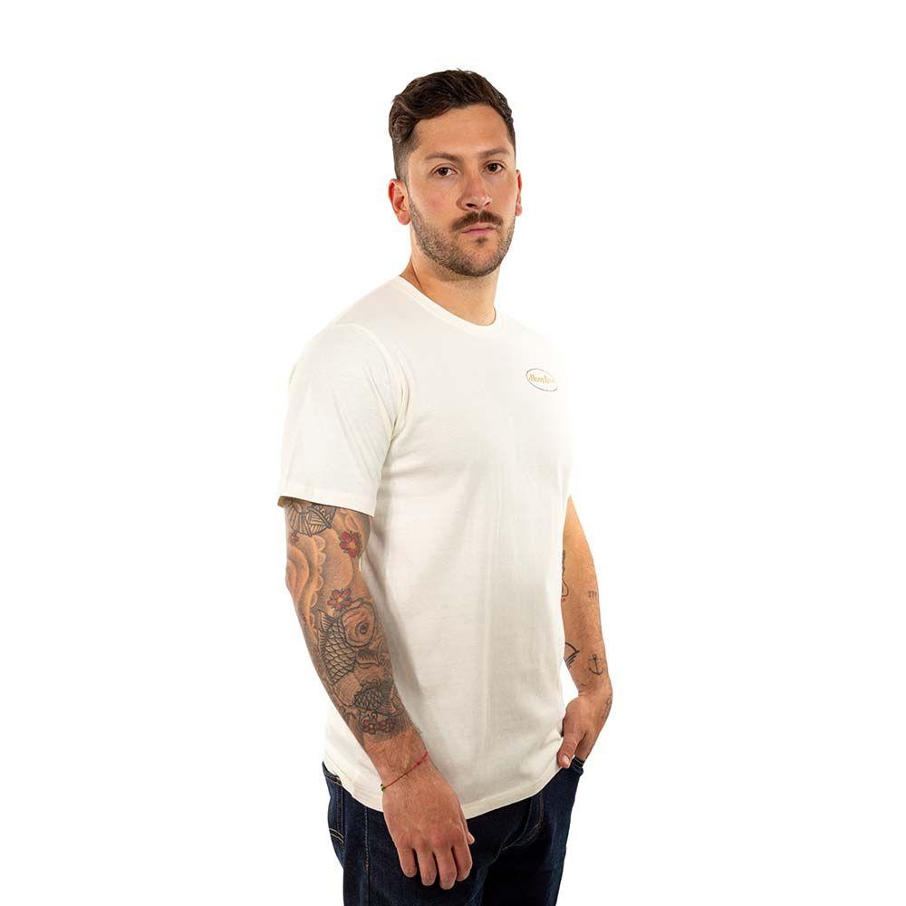 Polera Manga Corta Hombre Cali Blanco Hueso Hang Loose-3