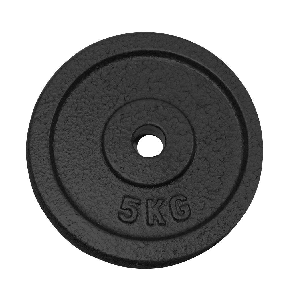 Disco acero 5kg negro-0