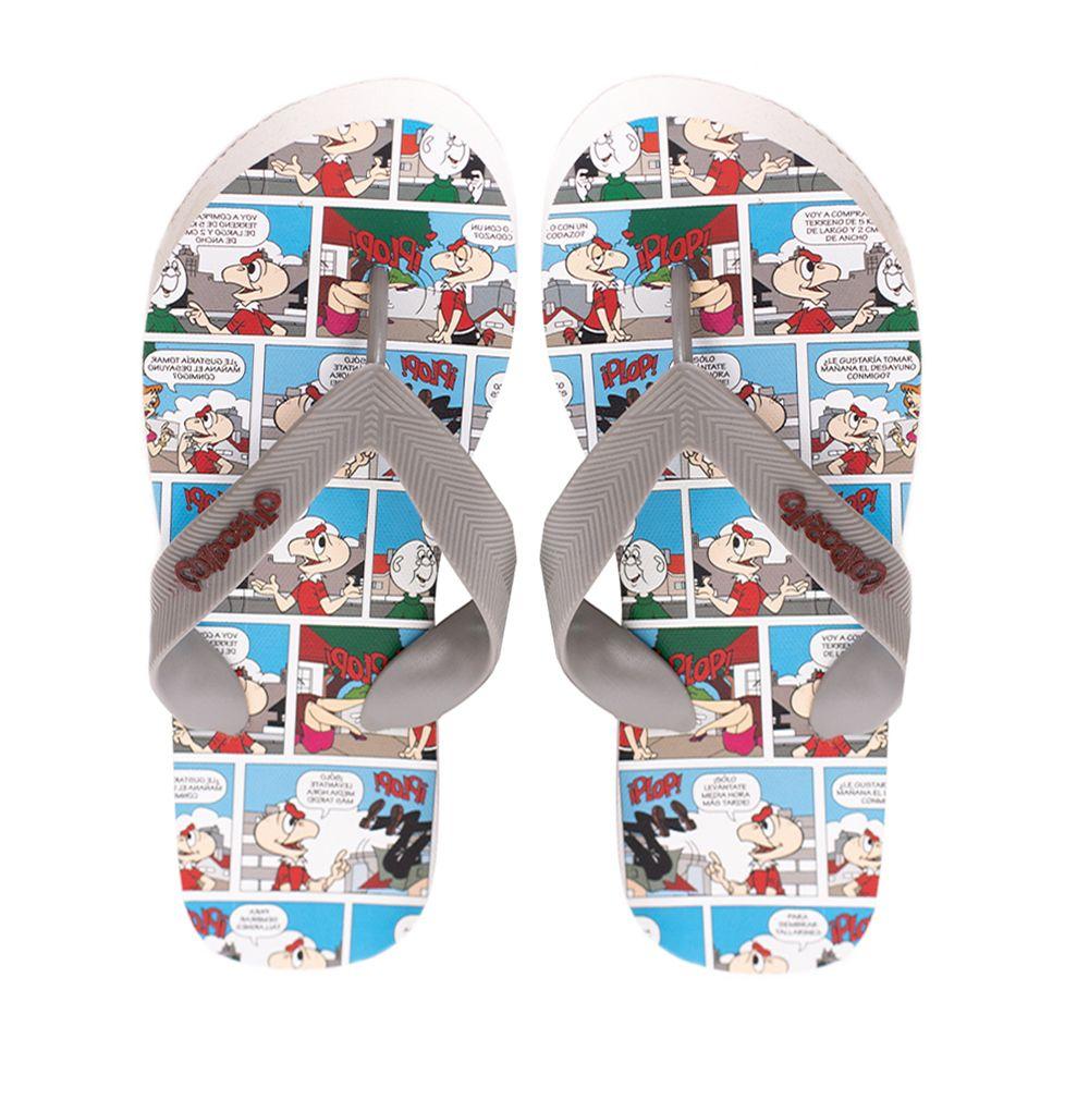 Sandalias Hombre Hawaianas Gris Condorito-4
