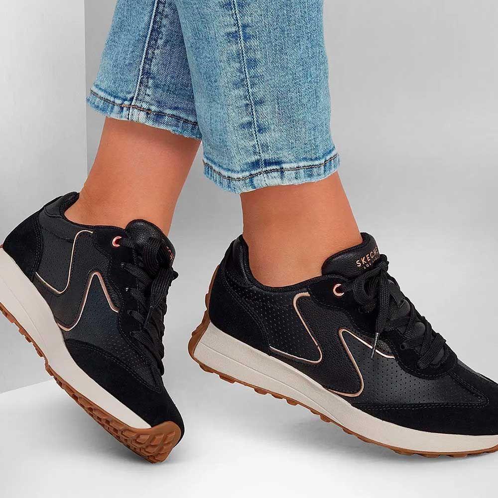 Zapatillas Urbanas Skechers Mujer Women's Gusto 177151-BLK-5