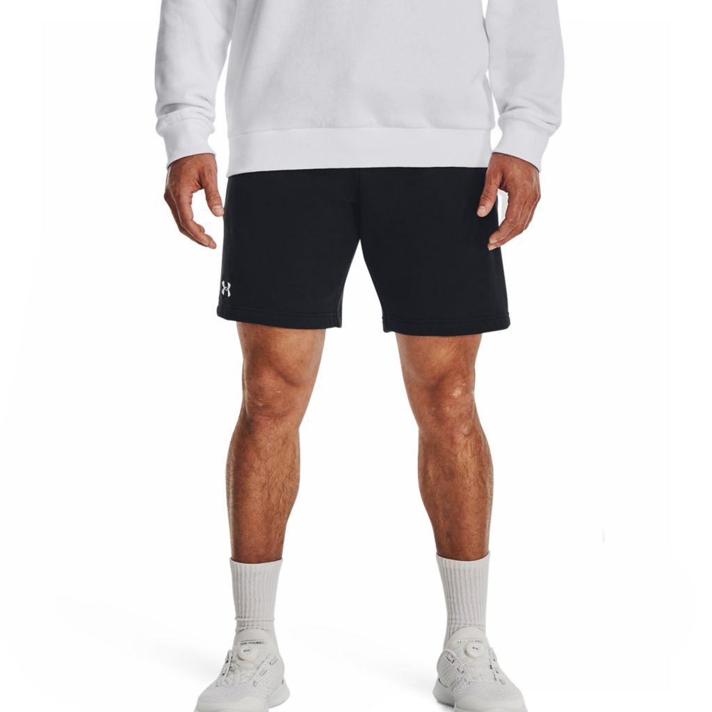 Short Rival Fleece Hombre Negro Under Armour-2