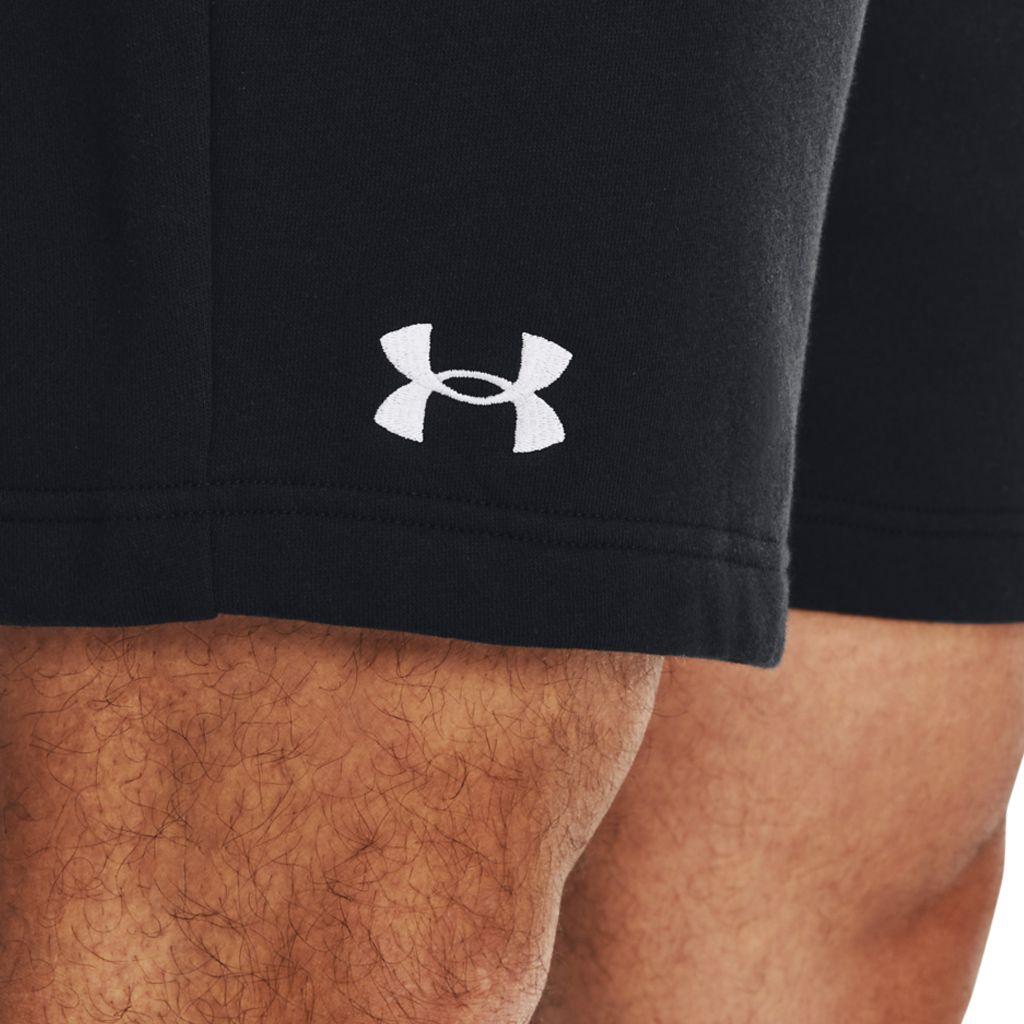 Short Rival Fleece Hombre Negro Under Armour-5