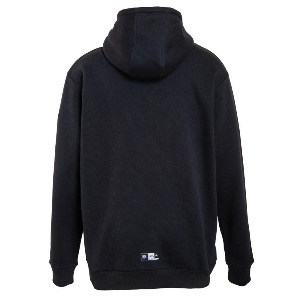 Poleron Colo Colo Urbano Hoodie Negro «Raza Sin Igual»-2