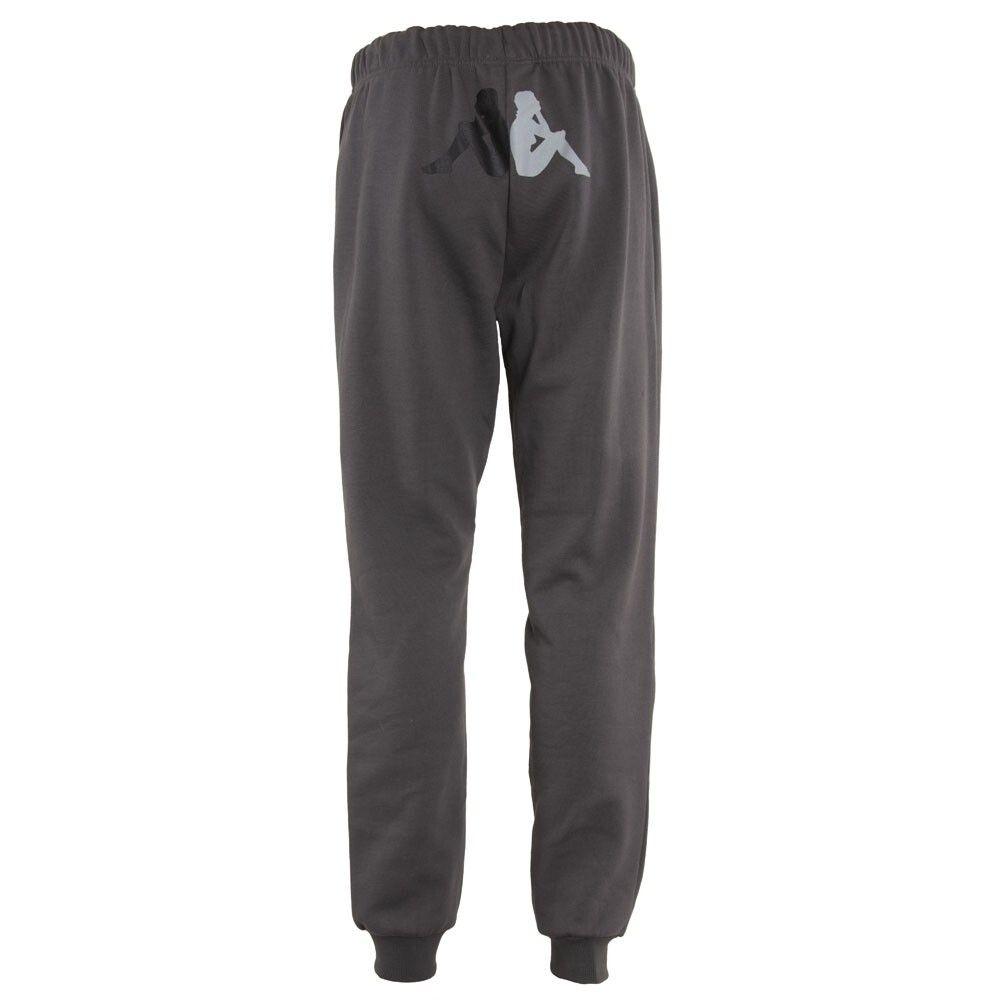 Pantalones de Mujer Kappa Big Logo Gris-2