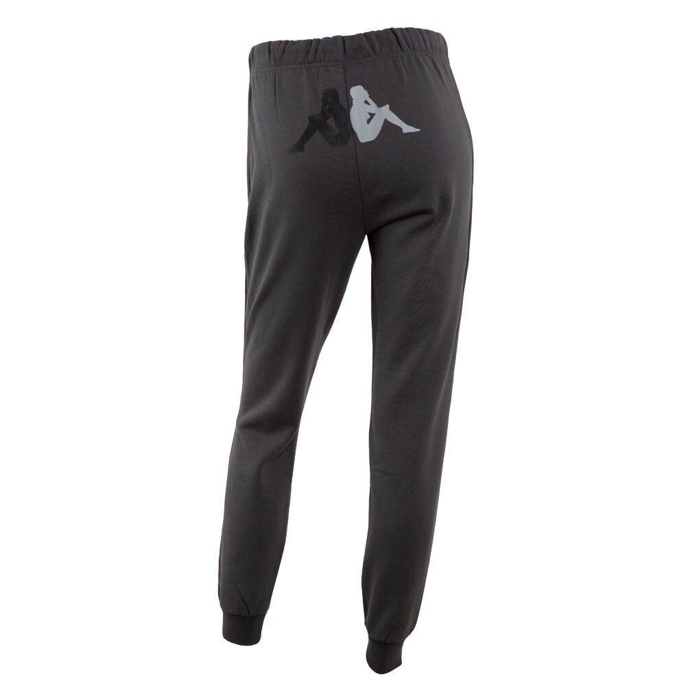 Pantalones de Mujer Kappa Big Logo Gris-4