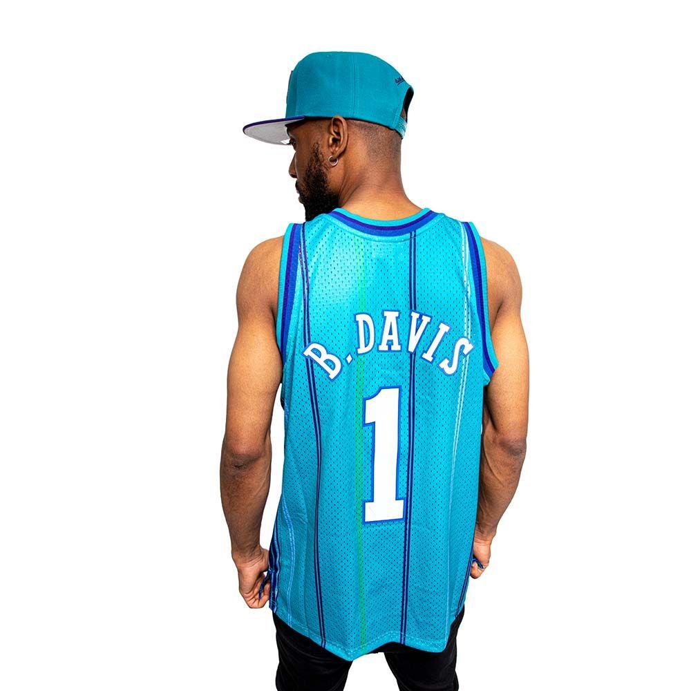Polera Authentics Nba Hornets 99 Baron D Mitchell And Ness-4