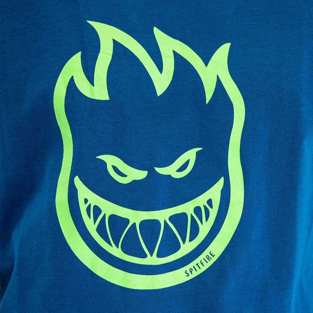 Polera Manga Corta Bighead Hombre Azul 2023 Spitfire-5