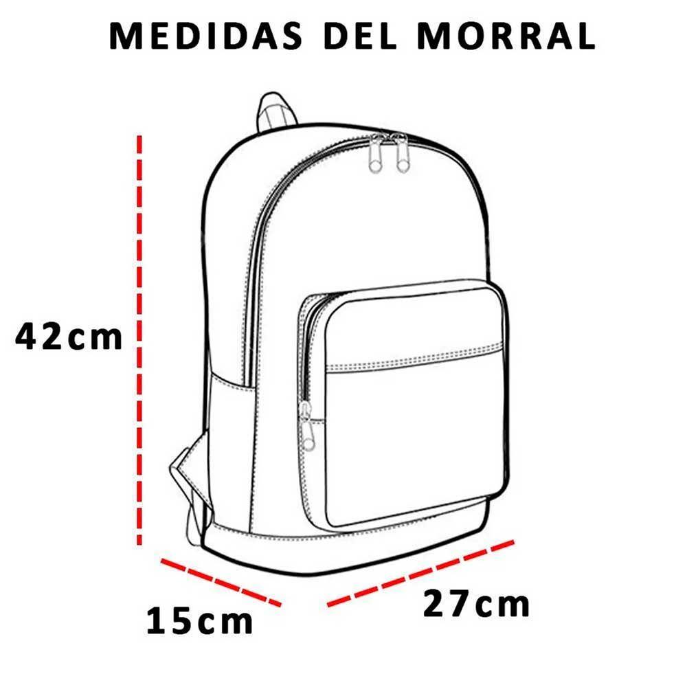 Mochila Escolar Textil Avia Fucsia 2-2