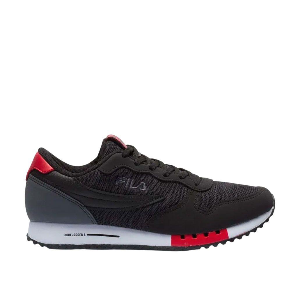 Zapatillas De Hombre Fila Euro Jogger Sport Negro-0