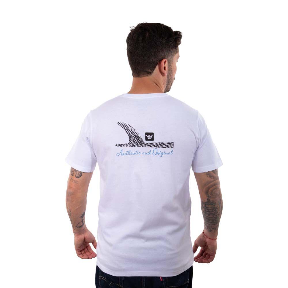 Polera Manga Corta Hombre Fin Blanco Hang Loose-2