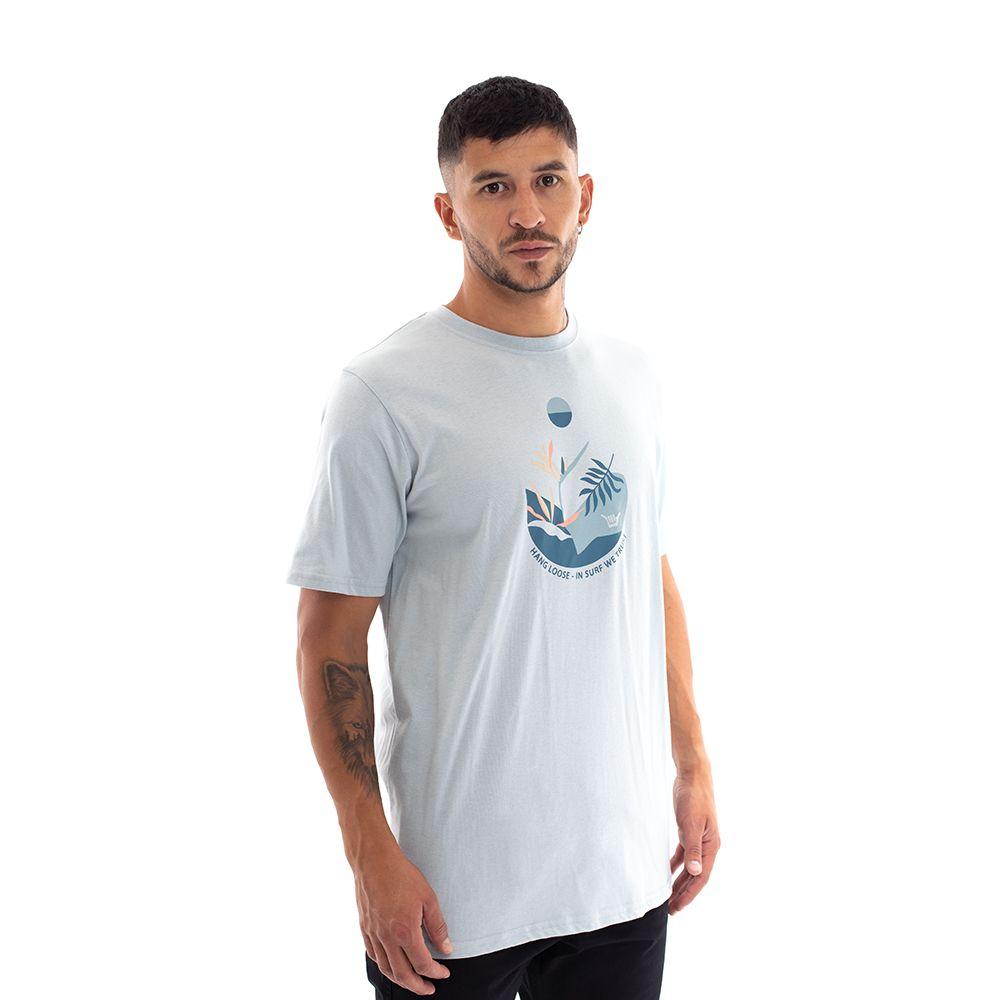 Polera Hombre Azul Sirena Hang Loose-3