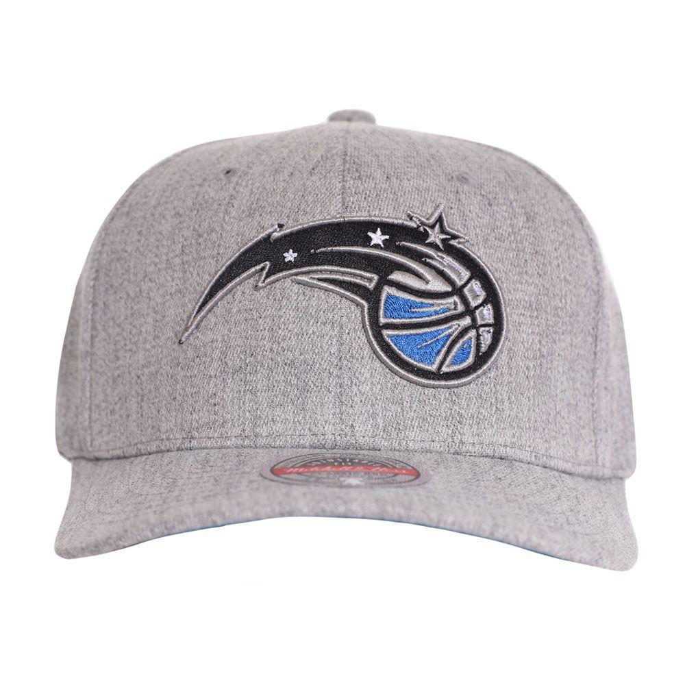 Gorro Orlando Magic Visera Curva Gris Melange Mitchell and Ness-0