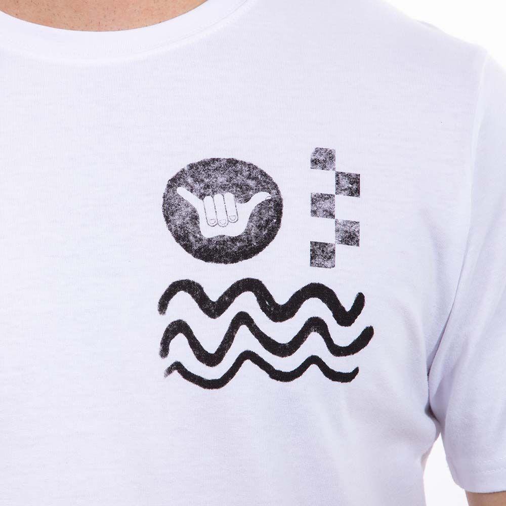Polera Manga Corta Hombre Elements Blanco Hueso Hang Loose-1