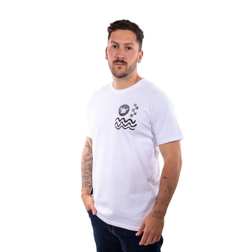 Polera Manga Corta Hombre Elements Blanco Hueso Hang Loose-4