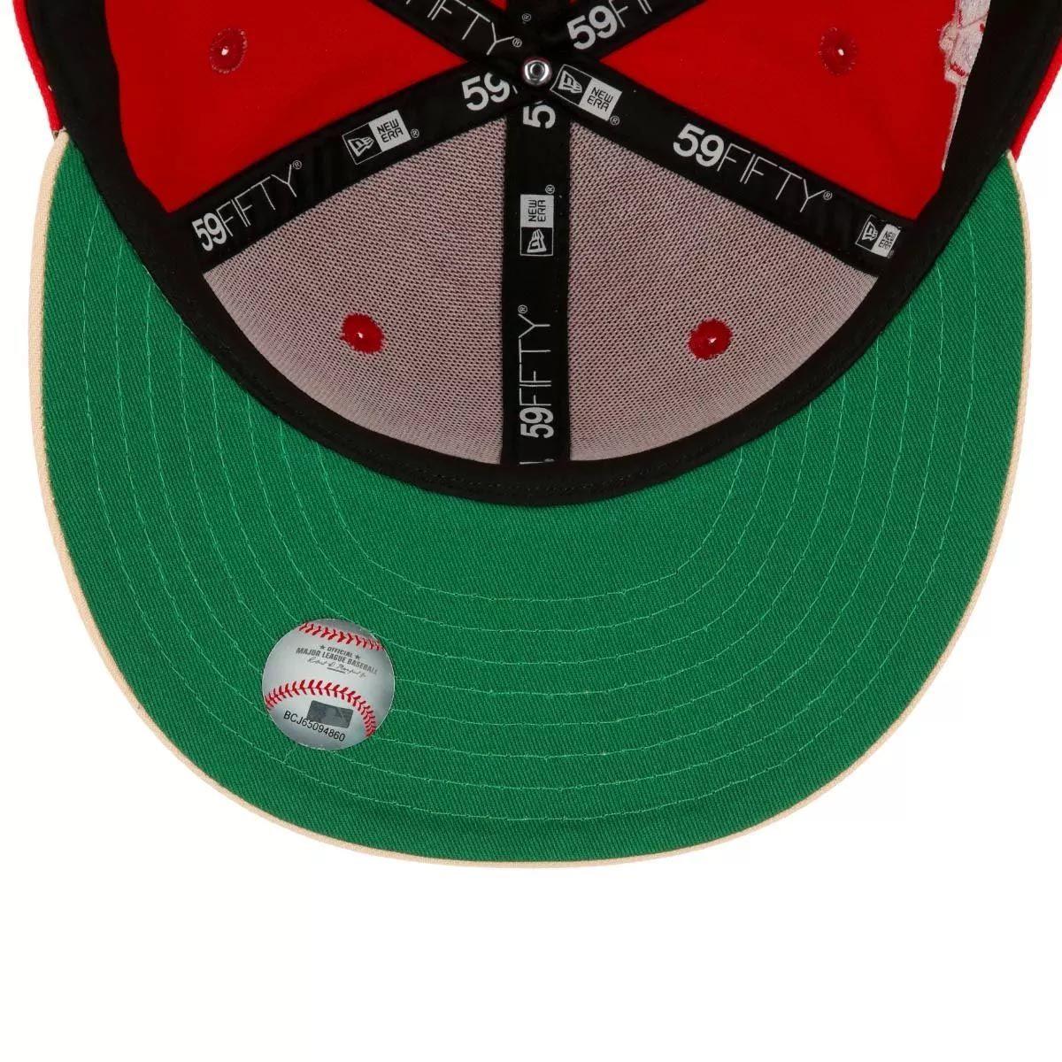 Jockey Gorra New Era 59Fifty WMNS New York Yankees MLB Soul Xmas Red-5