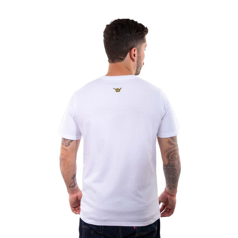 Polera Manga Corta Hombre Echo Blanco Hang Loose-2