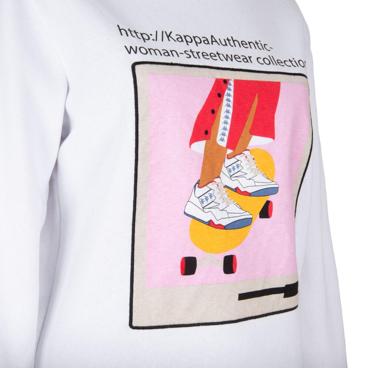 Poleron De Mujer Kappa Link Collection Blanco-2