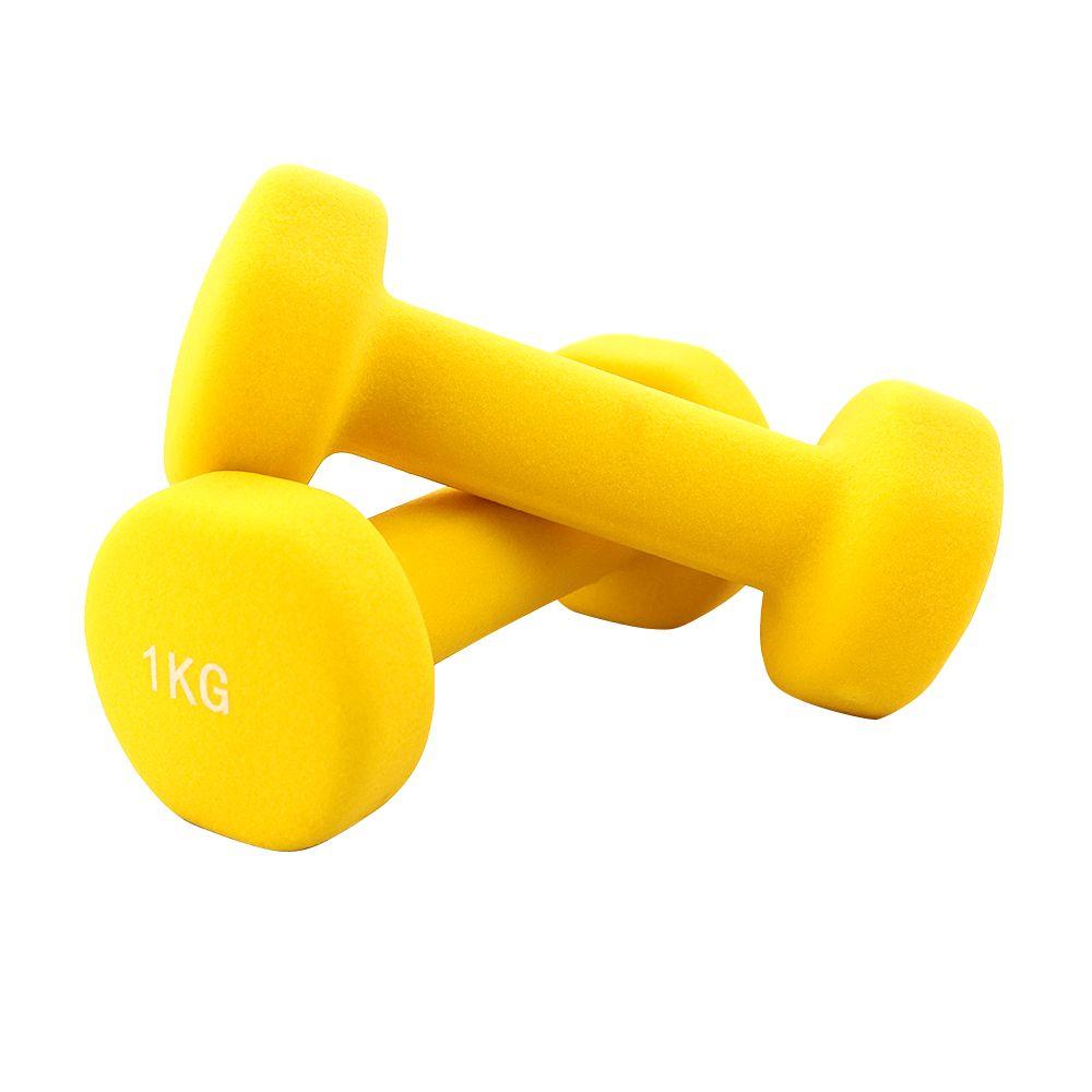 Par mancuerna neopreno jks 2x1kg amarillo-0