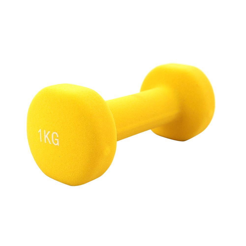 Par mancuerna neopreno jks 2x1kg amarillo-2