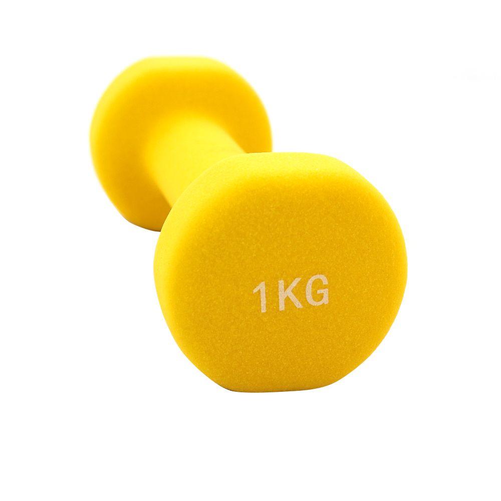 Par mancuerna neopreno jks 2x1kg amarillo-3