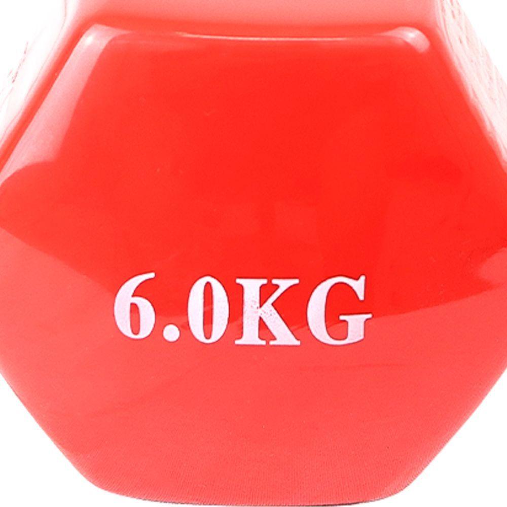 Mancuerna Hexagonal Cubierta Vinilo Jks 6 Kilos Unidad-3