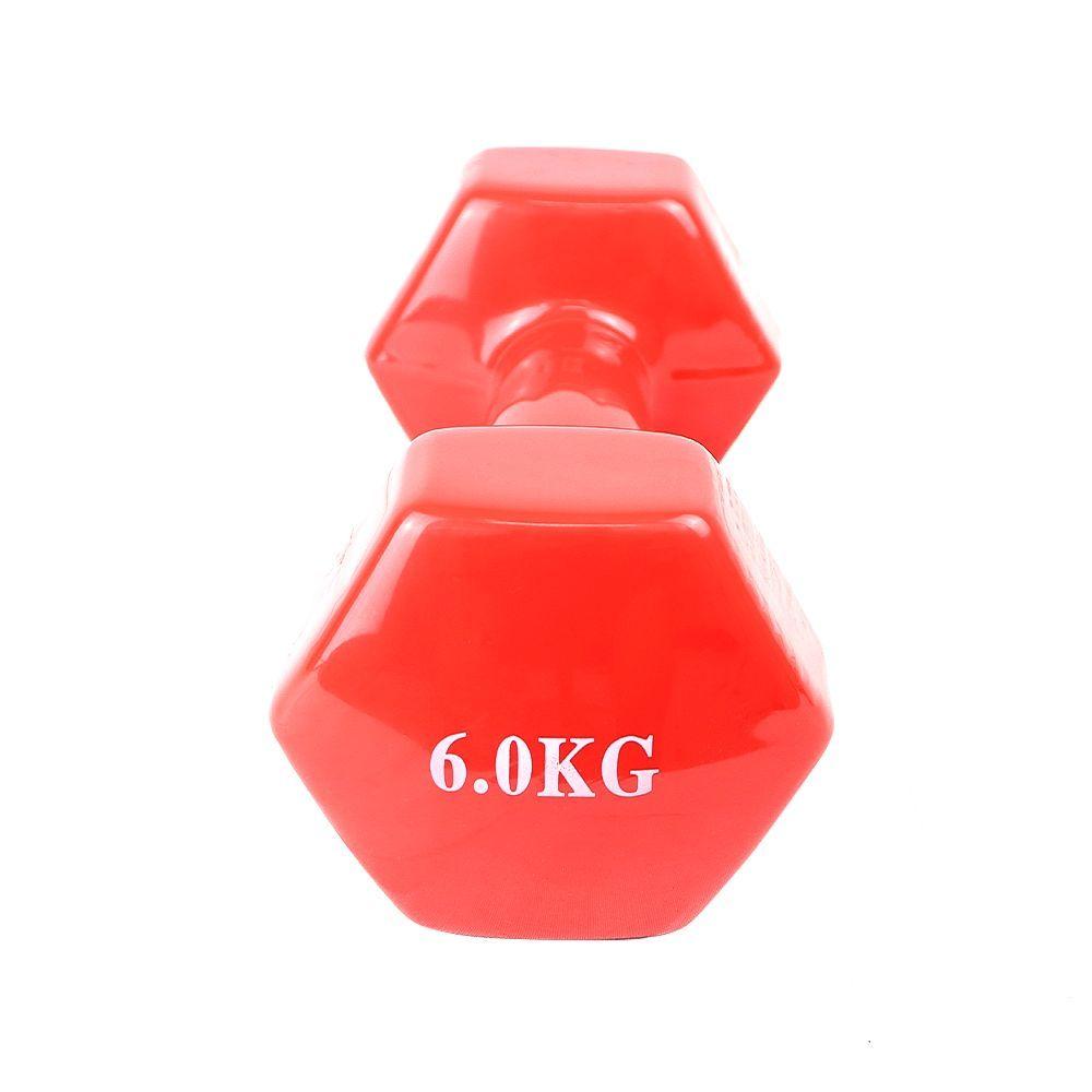 Mancuerna Hexagonal Cubierta Vinilo Jks 6 Kilos Unidad-2