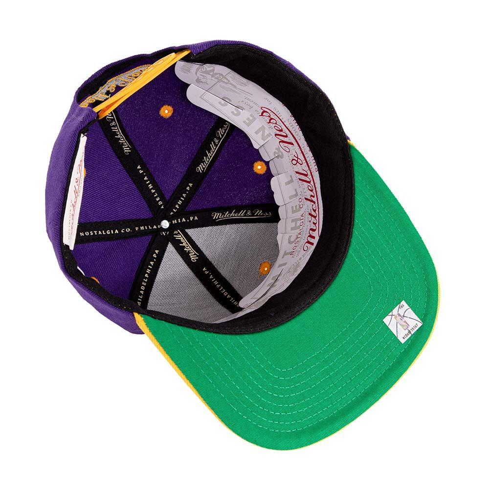 Gorro Snapback Nba Los Angeles Lakers Morado Mitchell And Ness-5