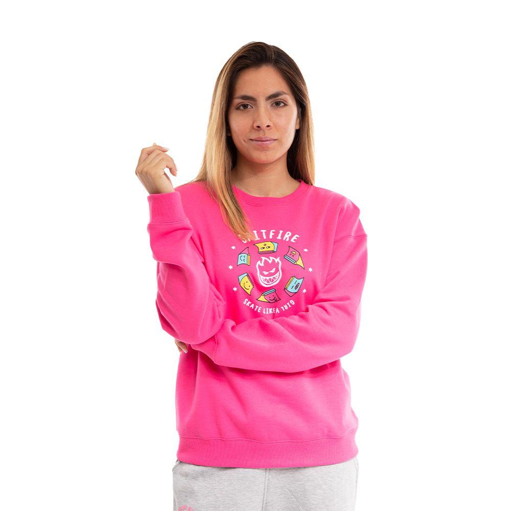 Polerón Mujer Skate Like A Girl Fucsia Spitfire-0