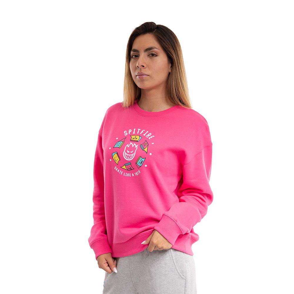 Polerón Mujer Skate Like A Girl Fucsia Spitfire-1