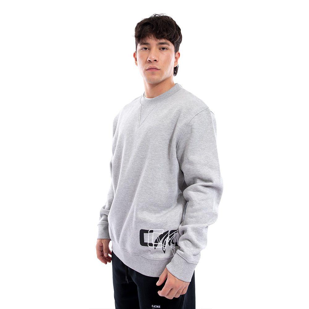 Polerón Cac1ke Crewneck Gris-1
