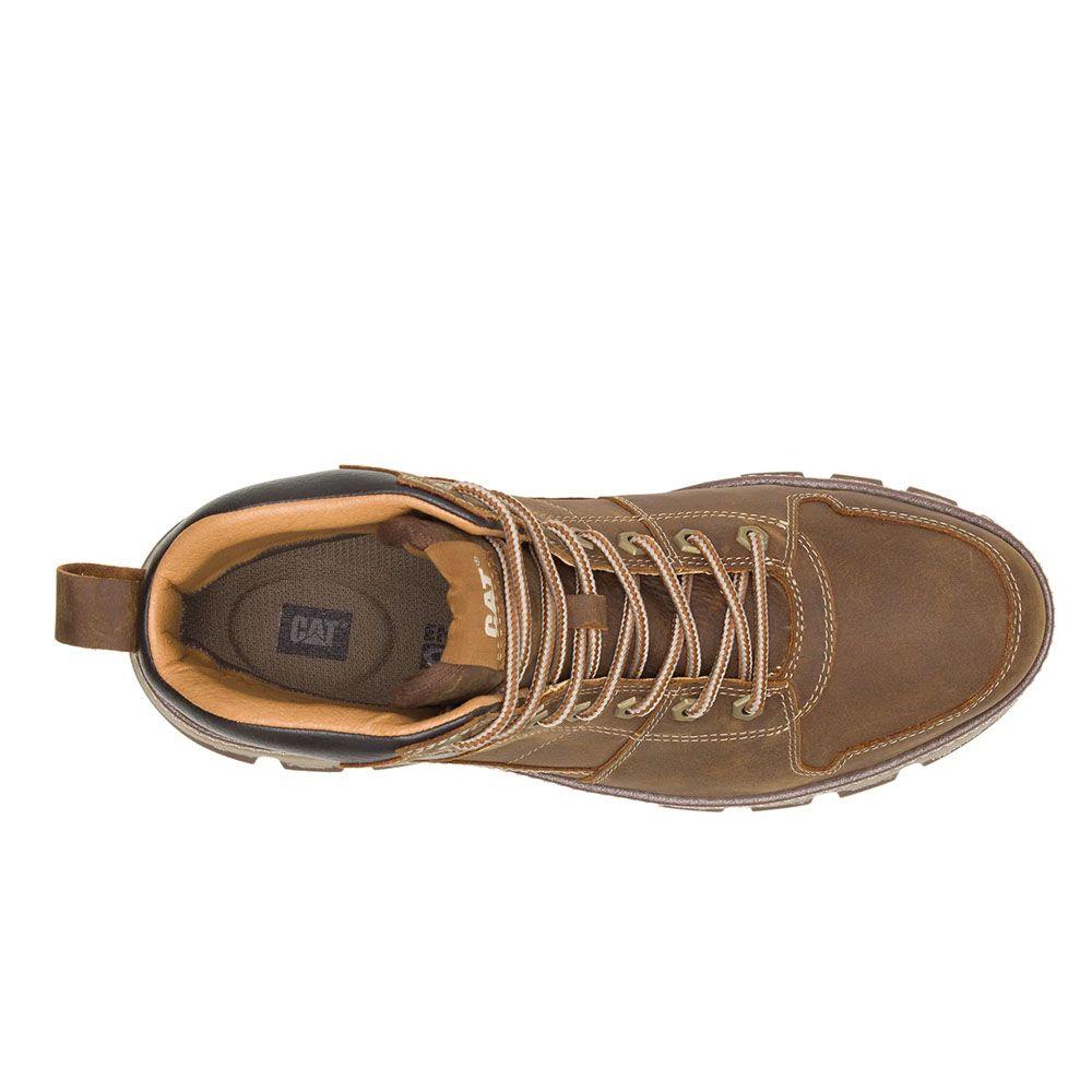 Zapatilla Botín CAT Hombre Waterproof Meridian Brown Sugar-2
