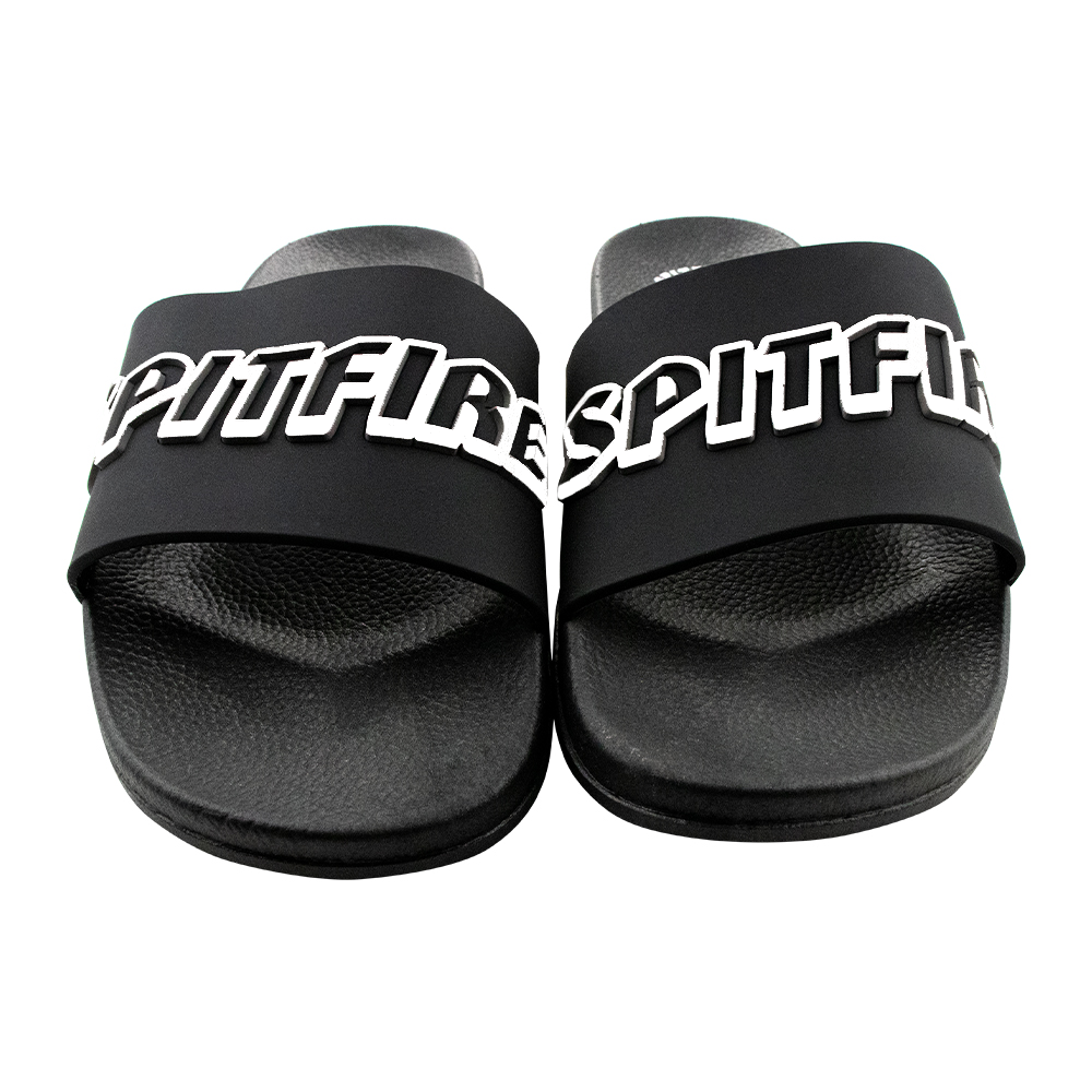 Sandalias Hombre Slip On Negro Blanco Spitfire-3