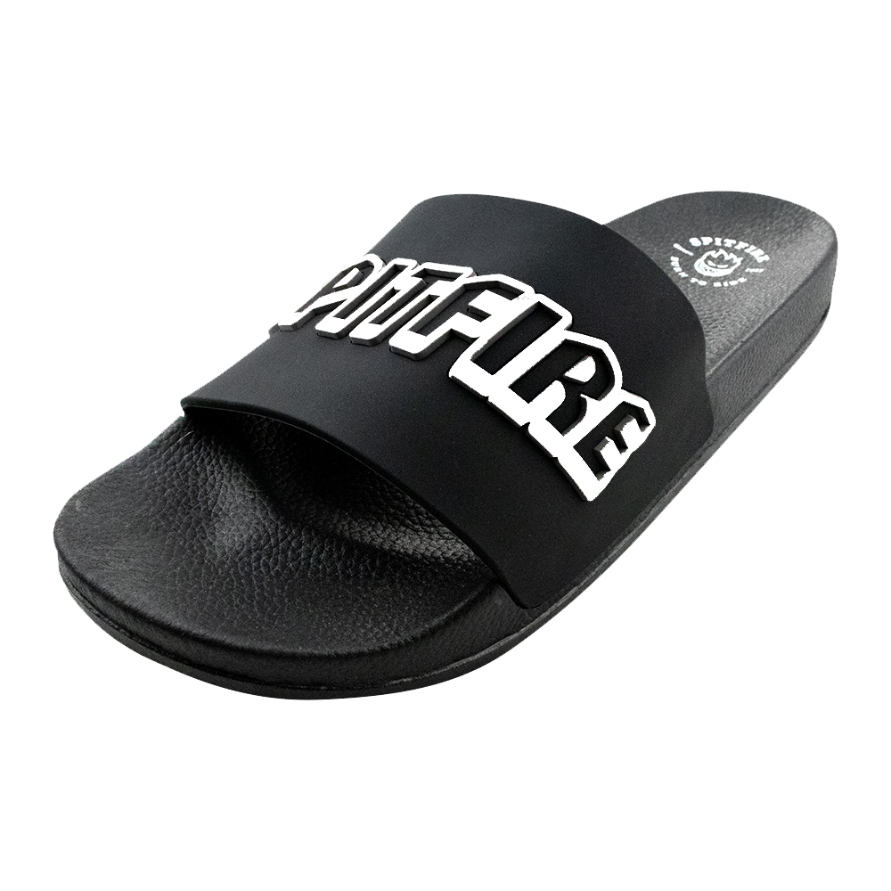 Sandalias Hombre Slip On Negro Blanco Spitfire-5