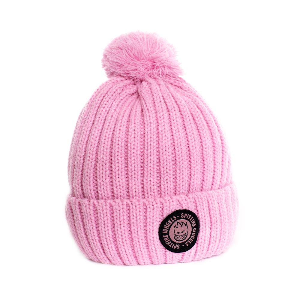 Gorro beanie de lana pompom pink rose Spitfire-1