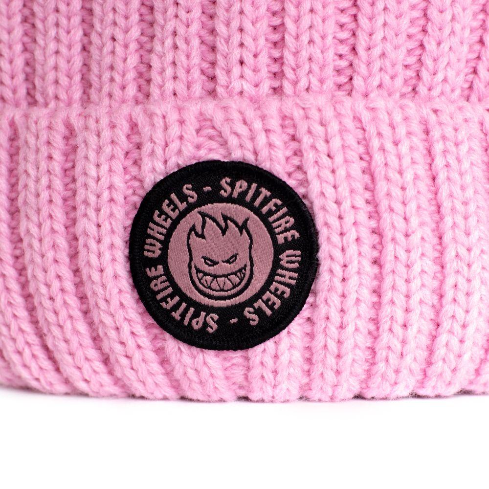 Gorro beanie de lana pompom pink rose Spitfire-4