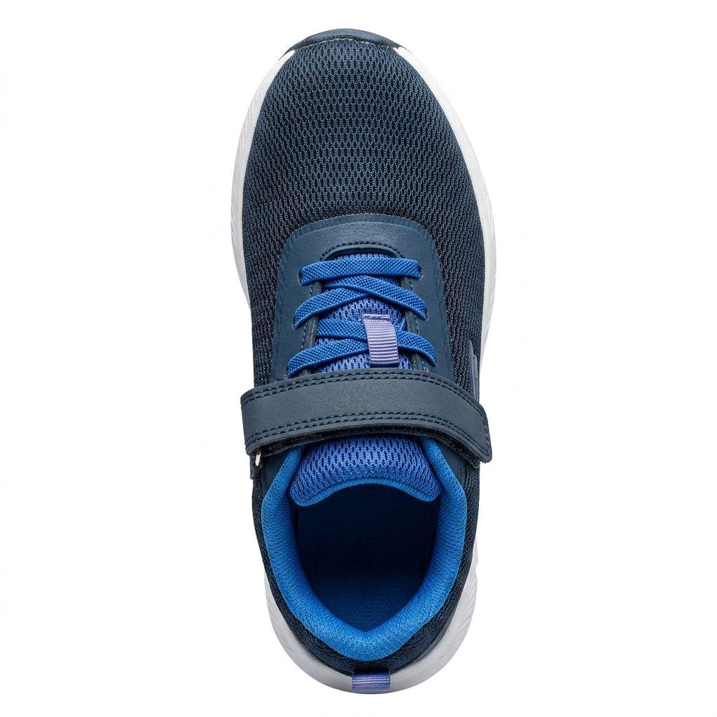 Zapatilla Running Niño Lotto Challenge Azul Blanco-2