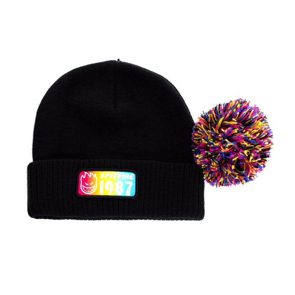 Gorro Beanie Lana Niño Unisex Spitfire Negro-3
