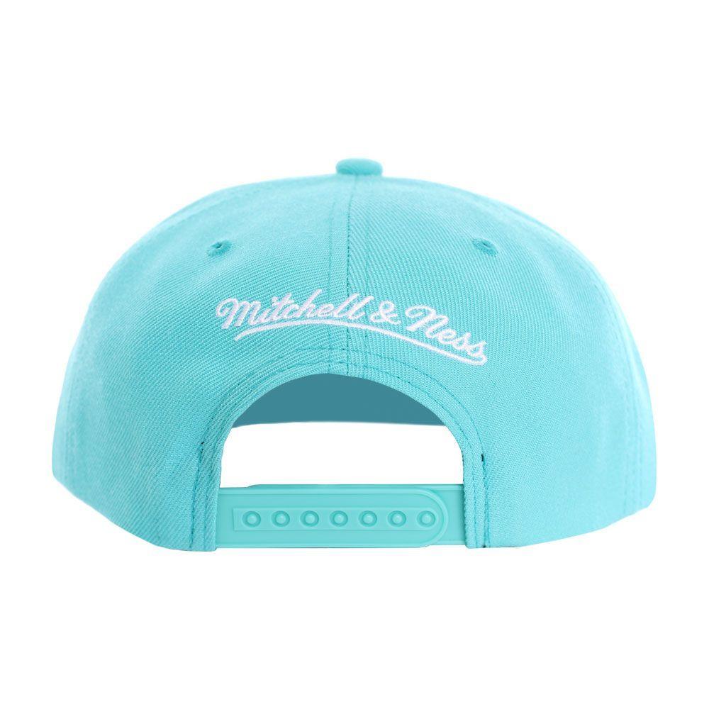 Gorro Snapback Vancouver Grizzlies Visera Plana Turquesa Mitchell and Ness-1