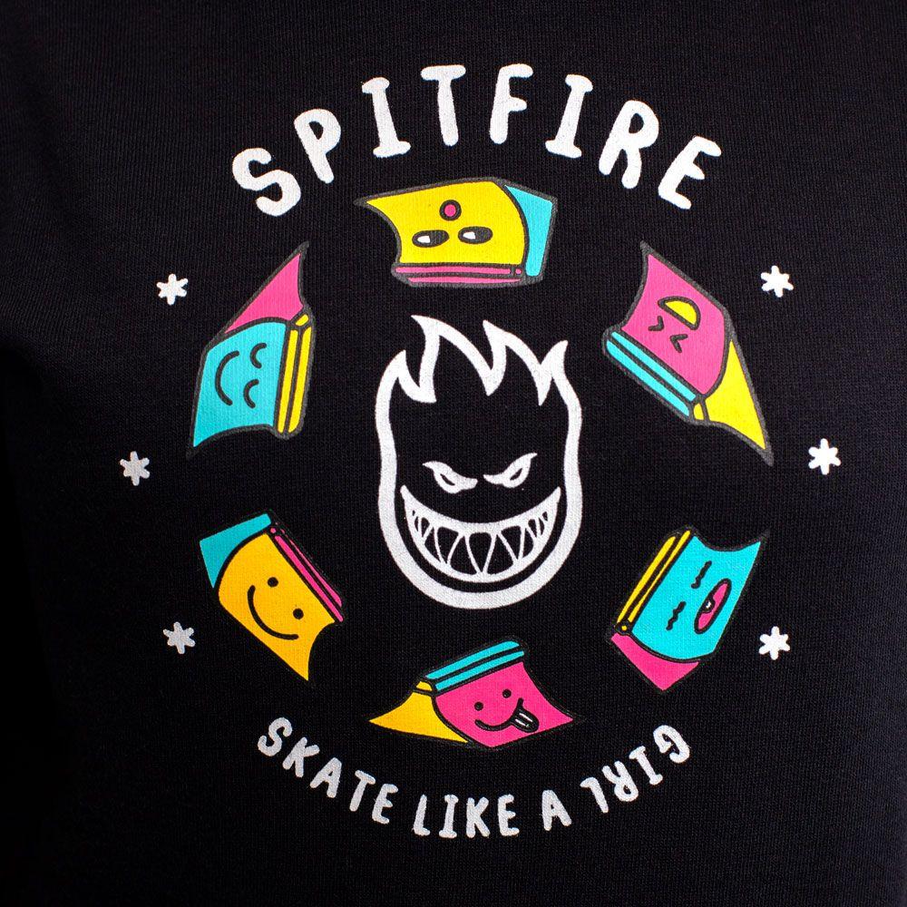 Polerón Hoodie Mujer Spitfire Negro-5