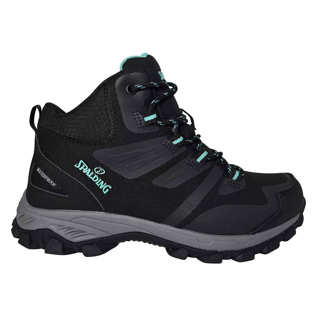 Zapatilla Botín Spalding Mujer Waterproof Outdoor Negro Celeste-0