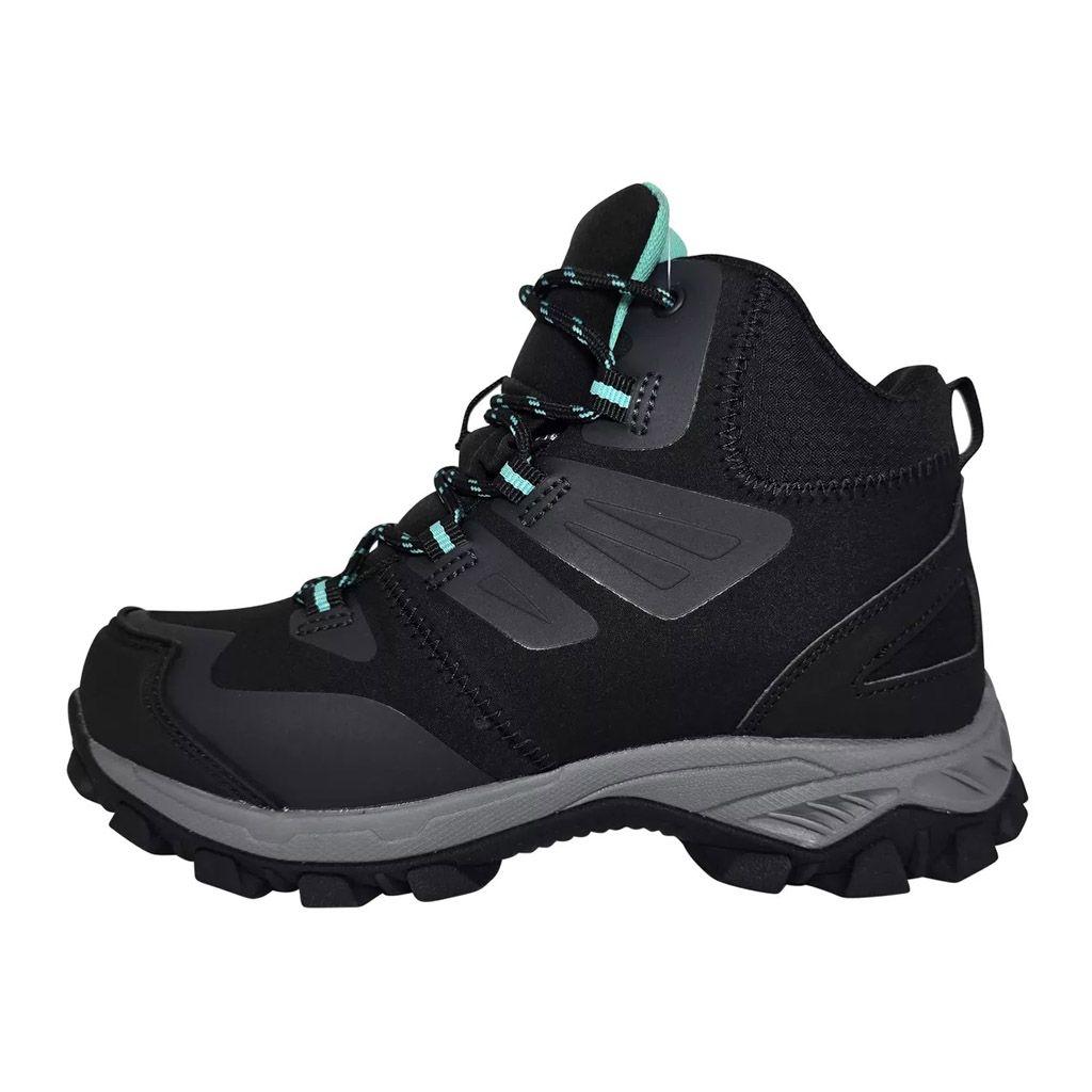 Zapatilla Botín Spalding Mujer Waterproof Outdoor Negro Celeste-1